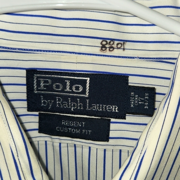 POLO BY RALPH LAUREN MENS DRESS SHIRT SIZE NECK 17 - Picture 3 of 5